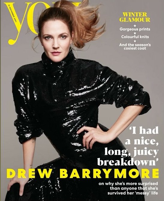 UK YOU Magazine November 2021: DREW BARRYMORE COVER FEATURE