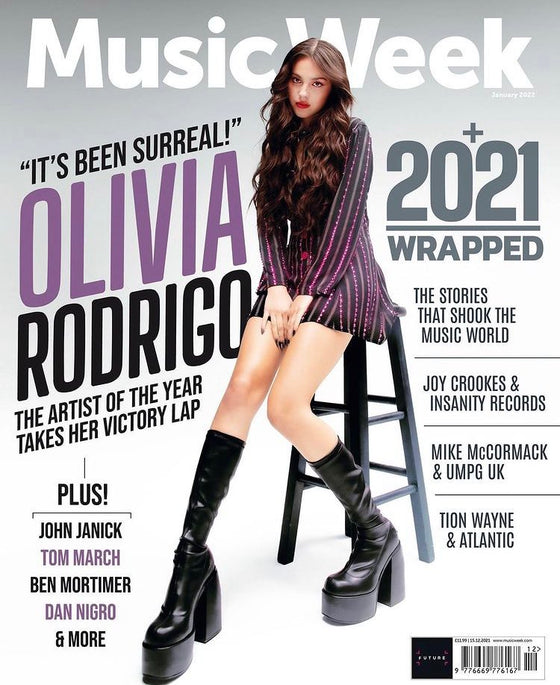 Music Week Magazine January 2022 OLIVIA RODRIGO - ARTIST OF THE YEAR