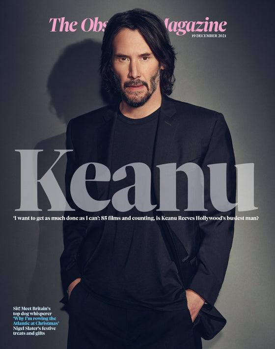 OBSERVER magazine 17 December 2021 Keanu Reeves cover and interview