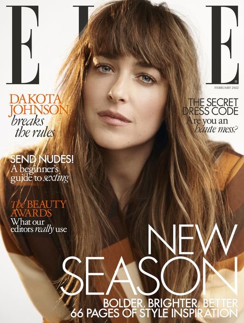 ELLE UK Magazine February 2022 Dakota Johnson