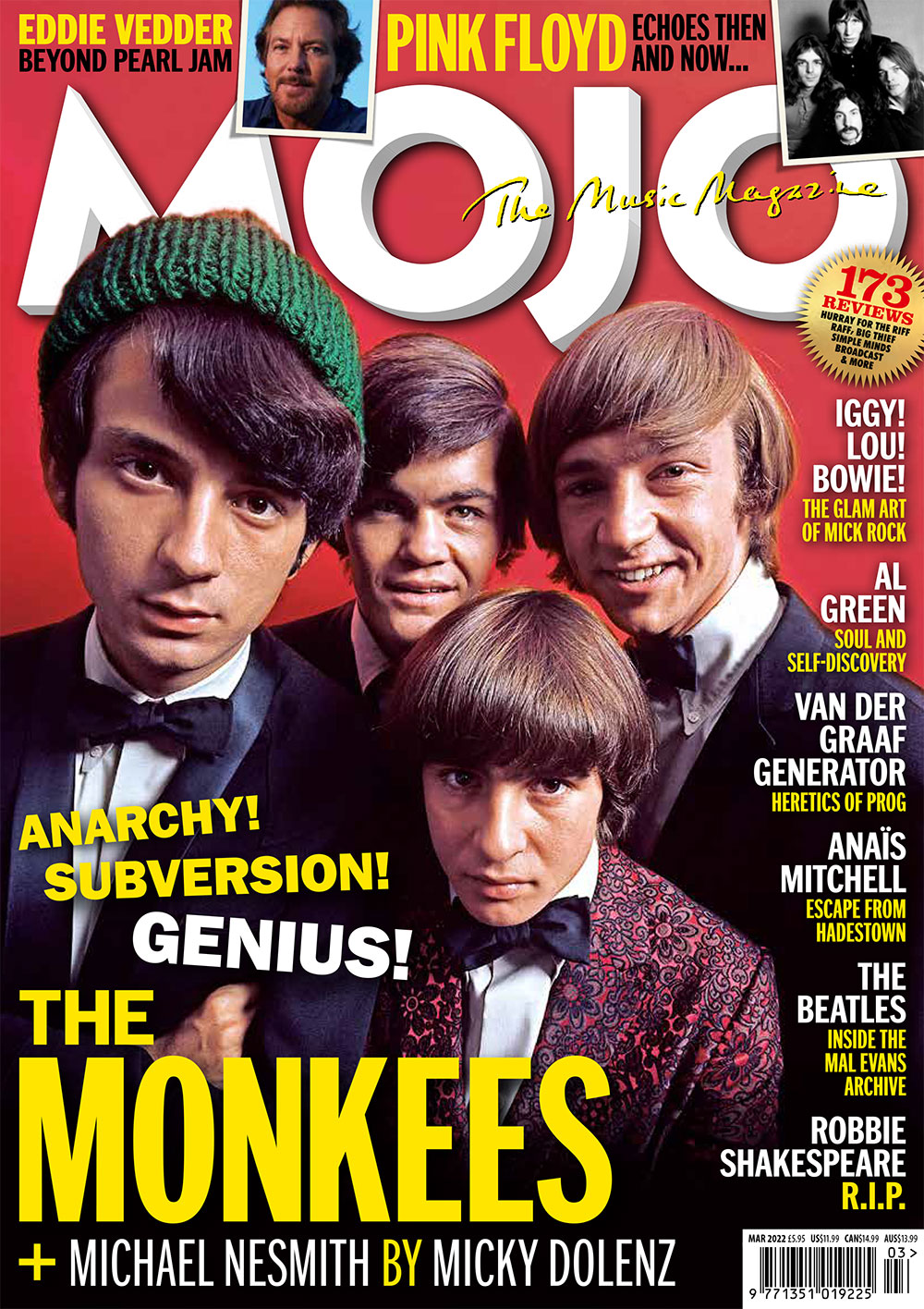 Mojo 340 March 2022 The Monkees Michael Nesmith The Beatles