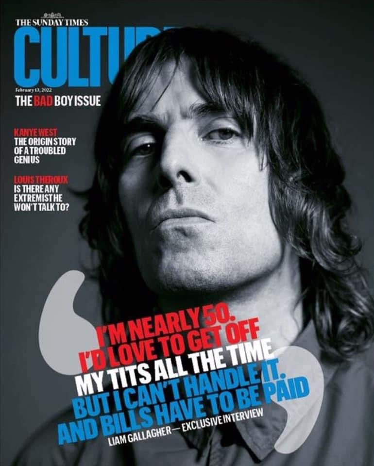 CULTURE Magazine 13/02/2022 LIAM GALLAGHER Oasis Cover