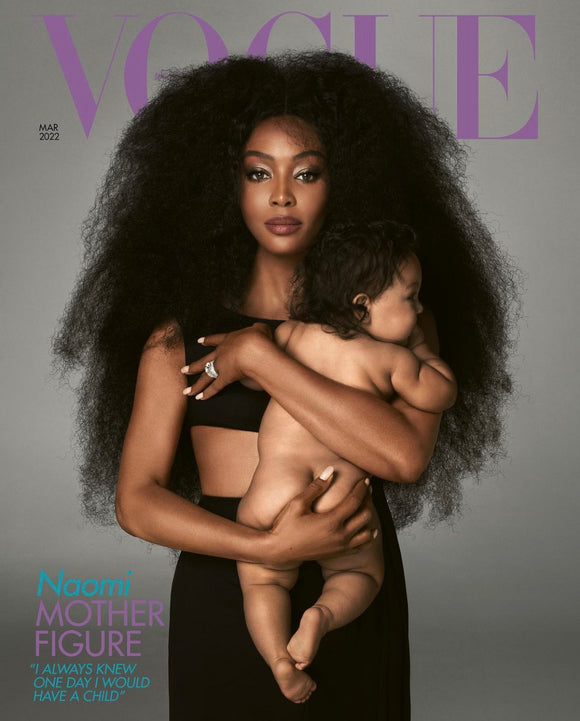 British Vogue Magazine (UK) March 2022 Naomi Campbell Cover