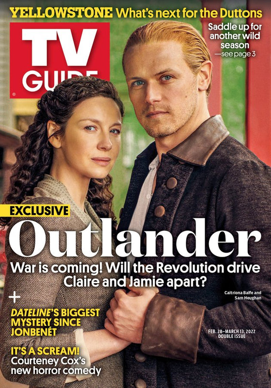 US TV Guide Magazine FEBRUARY 28 2022 SAM HEUGHAN Caitriona Balfe Outlander