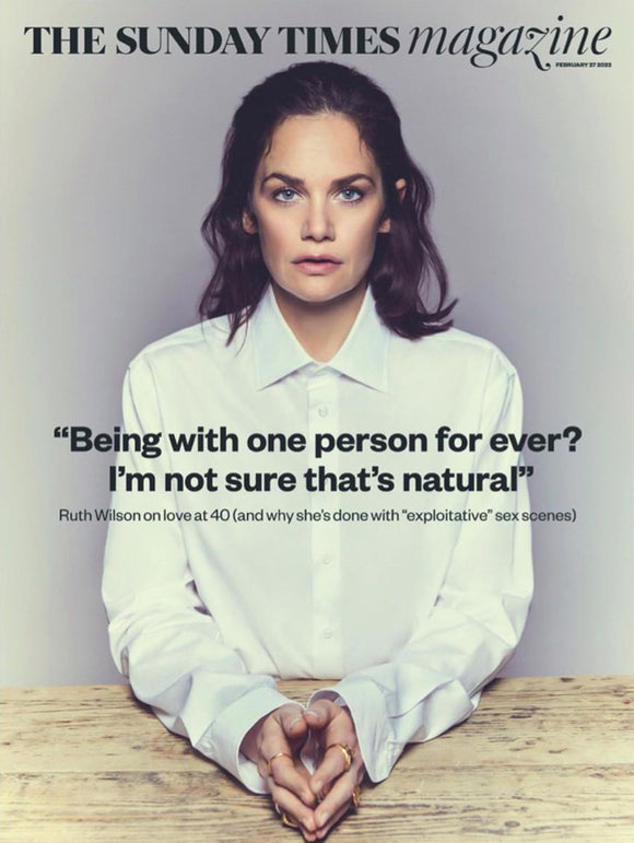 SUNDAY TIMES magazine 27 February 2022 Ruth Wilson cover and interview
