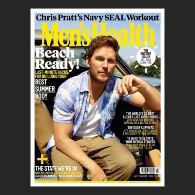 UK MEN'S HEALTH Magazine JULY 2022: CHRIS PRATT COVER FEATURE Jurassic World