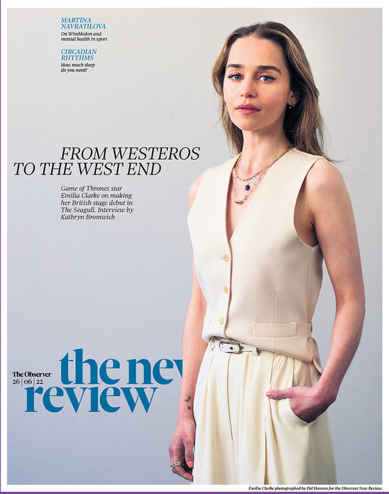 EMILIA CLARKE GAME OF THRONES OBSERVER NEW REVIEW 26th June 2022