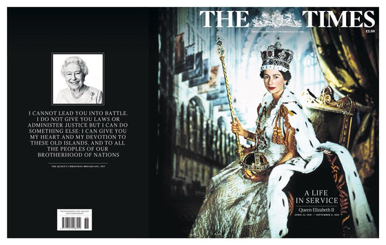 The Times Newspaper - 9th September 2022 - Queen Elizabeth II 1926-2022 Tribute