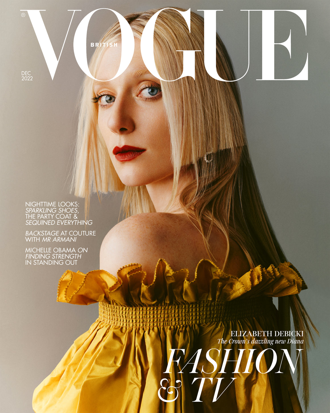 Elizabeth Debicki for Vogue UK Magazine - December 2022 - The Crown