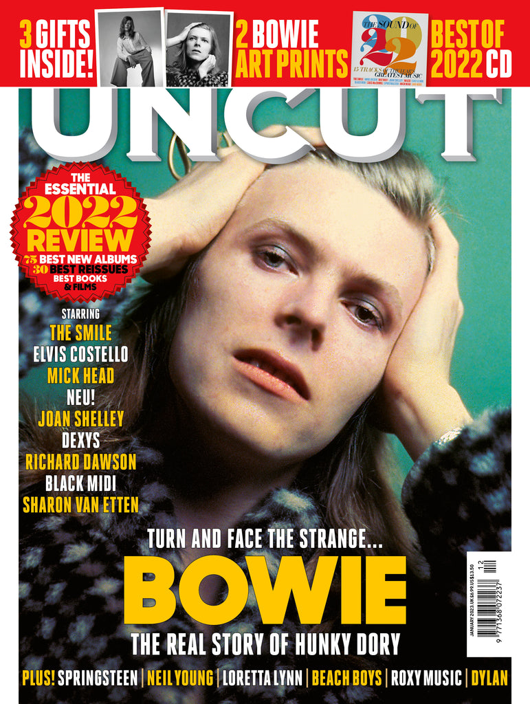 UNCUT Magazine Issue 308: January 2023 David Bowie + exclusive Hunky Dory art prints