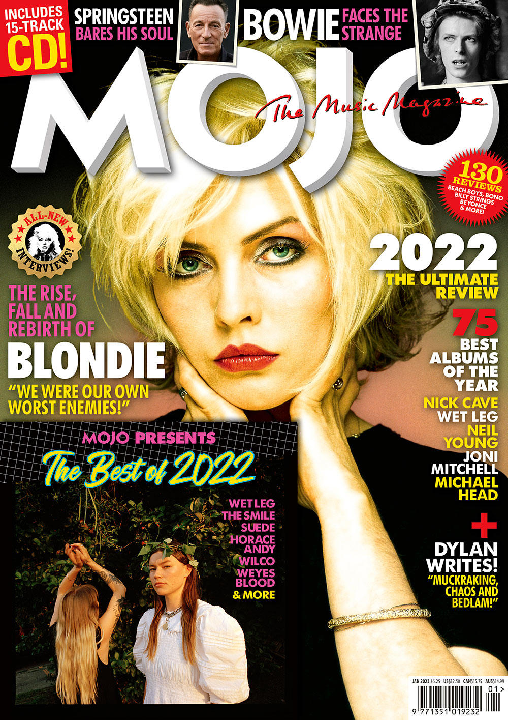 MOJO Magazine #350 January 2023 BLONDIE David Bowie Nick Cave