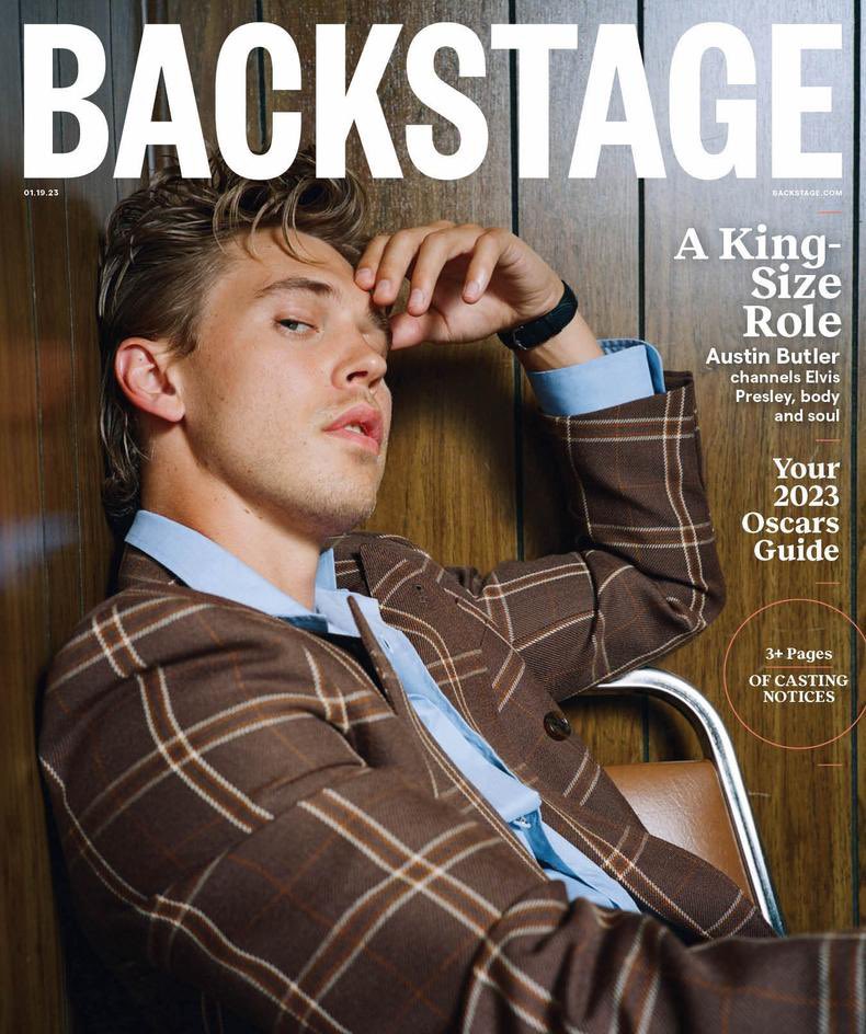 BACKSTAGE MAGAZINE - JANUARY 2023 * AUSTIN BUTLER ELVIS MOVIE