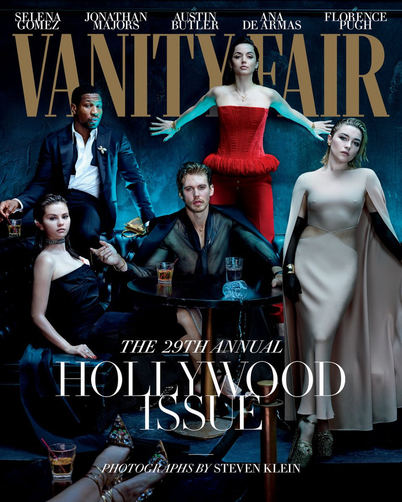 VANITY FAIR Magazine Hollywood 2023 REGE-JEAN PAGE Jeremy Allen White Emma Corrin Aaron Johnson