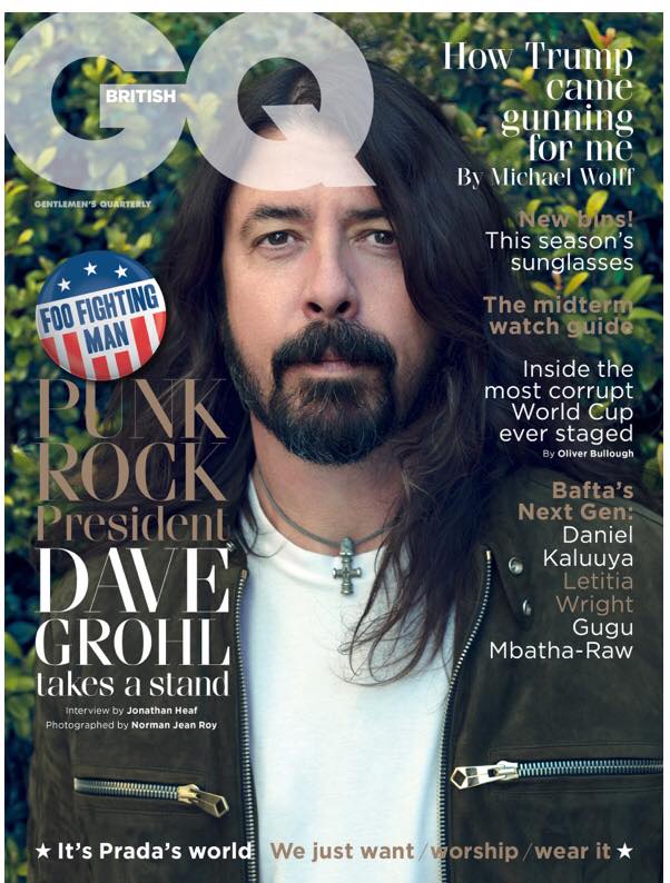 British GQ Magazine June 2018 Dave Grohl The Foo Fighters Cover Subscribers Cover