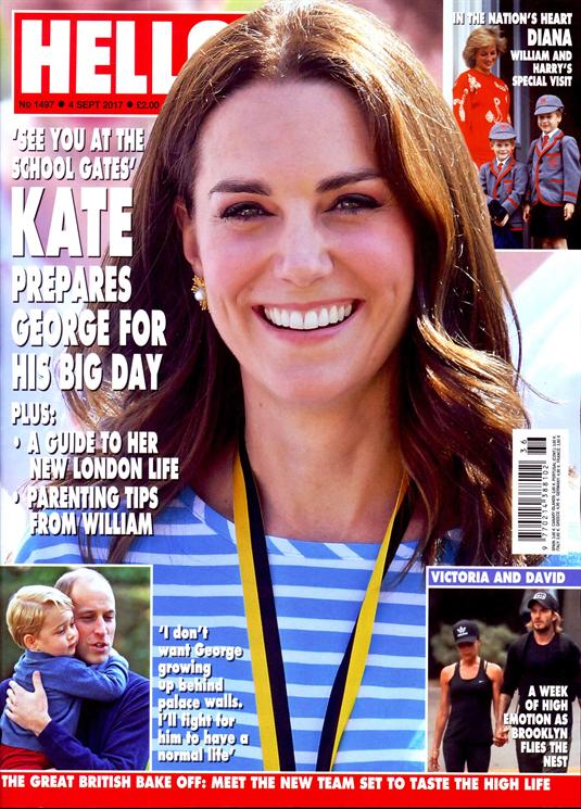 HELLO! magazine 4 September 2017 Kate Middleton Prince George Princess Diana