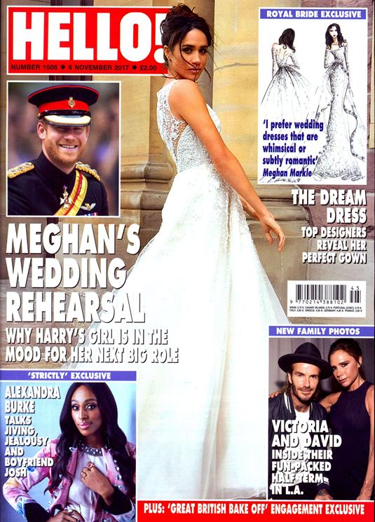 Hello! Magazine 6 November 2017 Meghan Markle Prince Harry Wedding Rehearsal