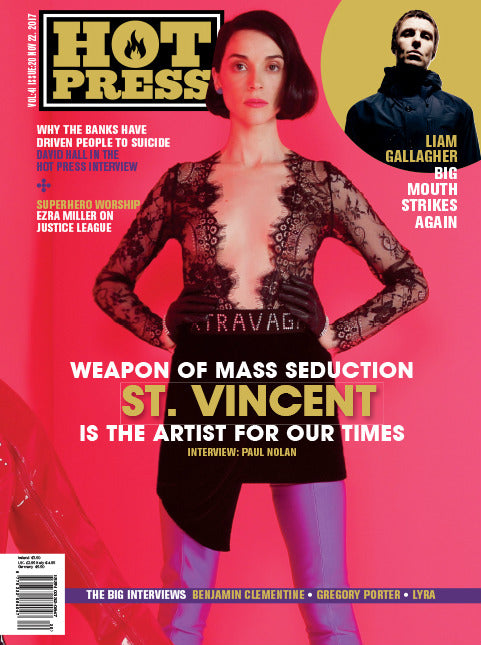 Hot Press Magazine November 2017 St Vincent Ezra Miller Liam Gallagher