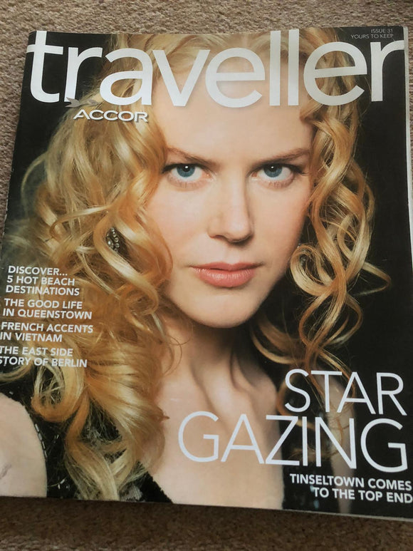 TRAVELLER magazine Issue 31 Nicole Kidman cover and interview