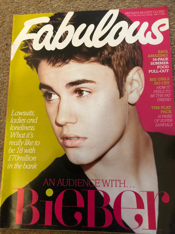 Justin Bieber - Fabulous Magazine – 17 June 2012
