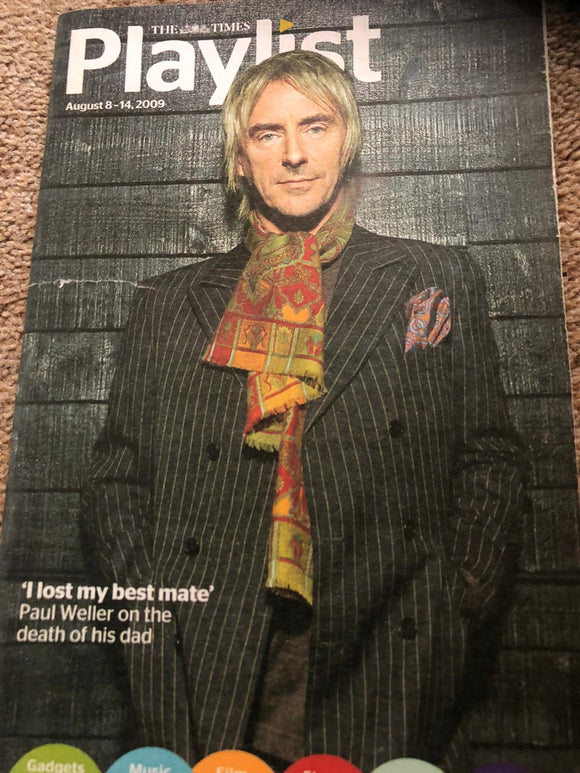 Playlist Magazine August 2009 Paul Weller Cover