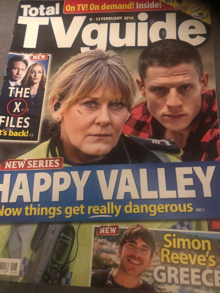 TOTAL TV GUIDE mag 06/02/2016 SARAH LANCASHIRE James Norton Happy Valley