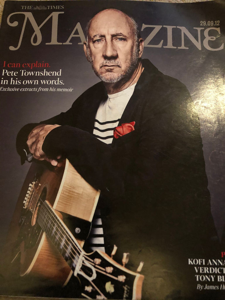 The Times Magazine 29/09/12 Pete Townshend The Who