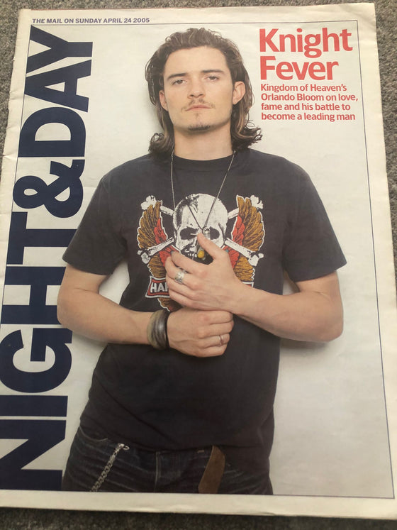 NIGHT & DAY Mag 24/04/2005 ORLANDO BLOOM rare Cover Interview