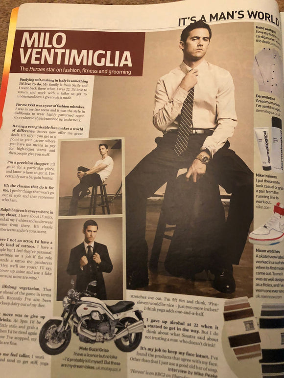 LIVE magazine 2008 MILO VENTIMIGLIA interview