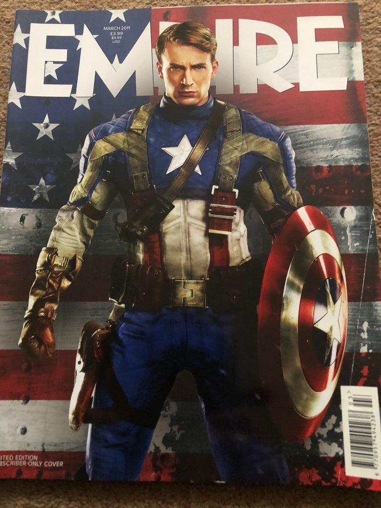 Empire Magazine March 2011 Chris Evans Captain America Subscribers Cover