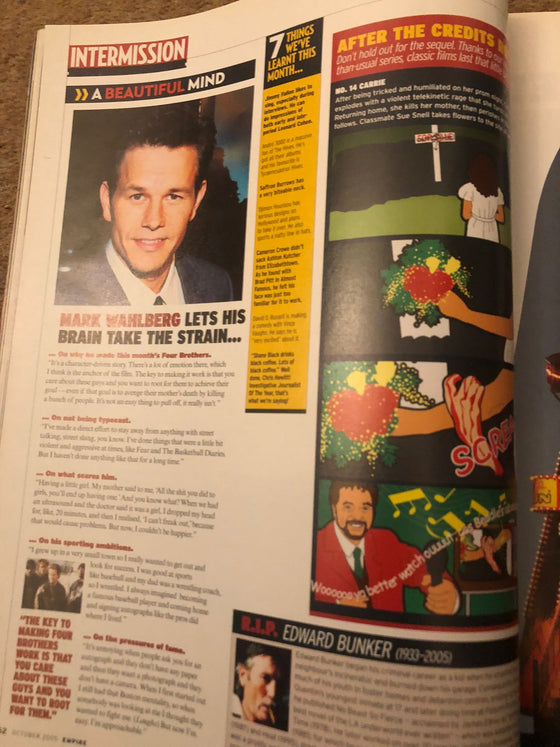 Empire Magazine October 2005 Mark Wahlberg interview