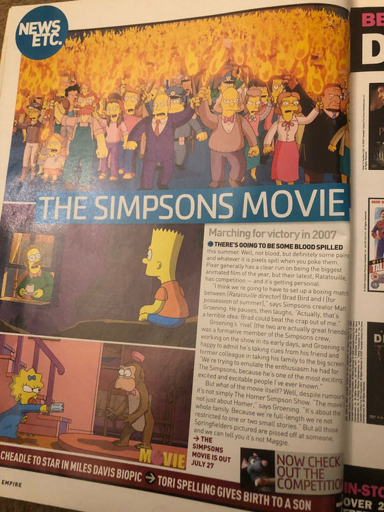Empire Magazine May 2007 THE SIMPSONS MOVIE