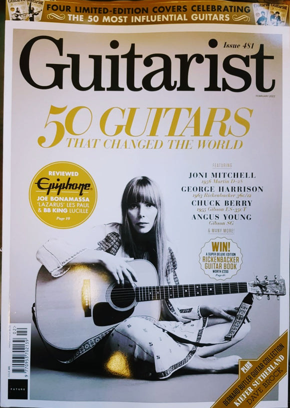 GUITARIST Magazine February 2022 Issue 481 Joni Mitchell Cover