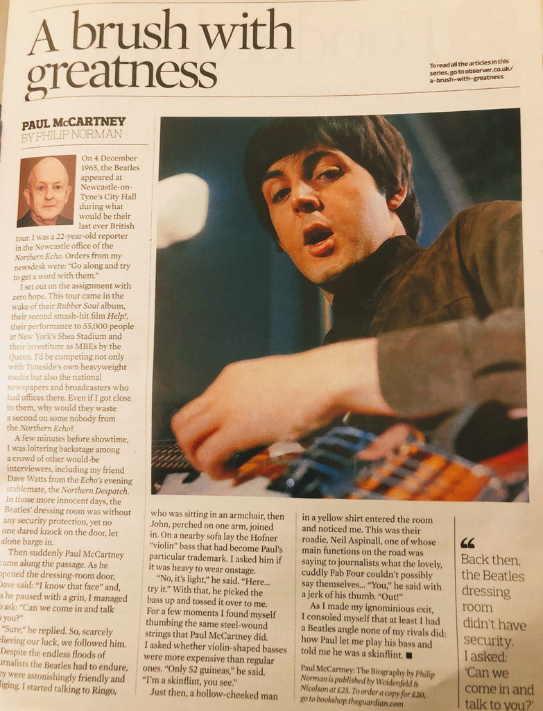 OBSERVER Mag 05/06/2016 Paul McCartney by Philip Norman