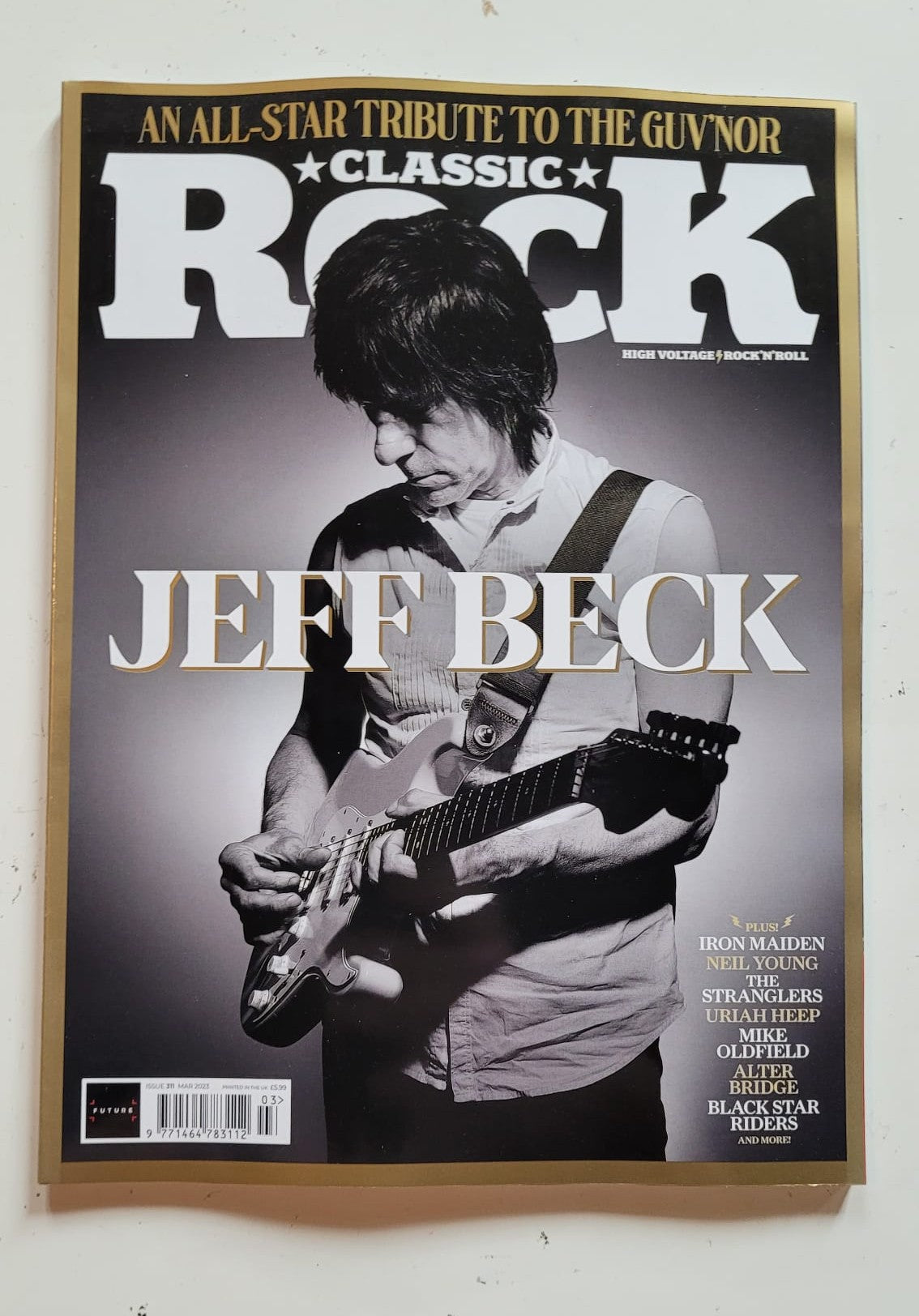 Classic Rock Magazine March 2023 - New Issue Jeff Beck Tribute + Iron Maiden Neil Young