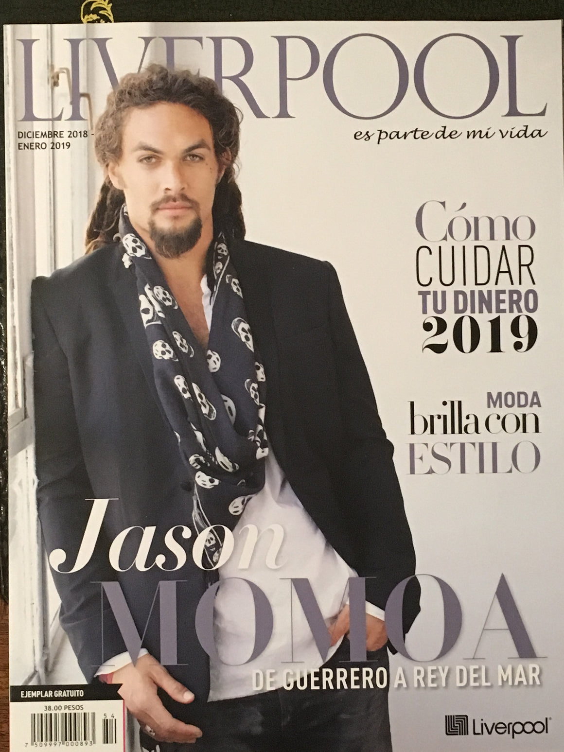 Mexican Liverpool Magazine December 2018 Jason Momoa Cover