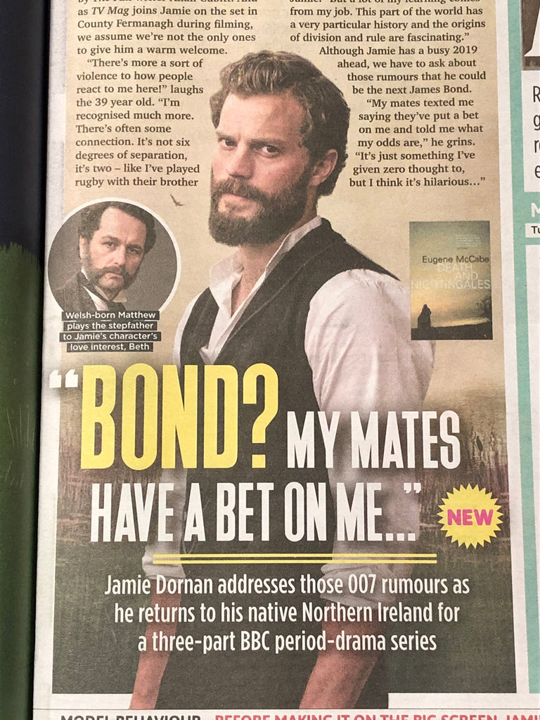 UK Sun TV November 2018: JAMIE DORNAN Ruth Wilson ANDREW SCARBOROUGH