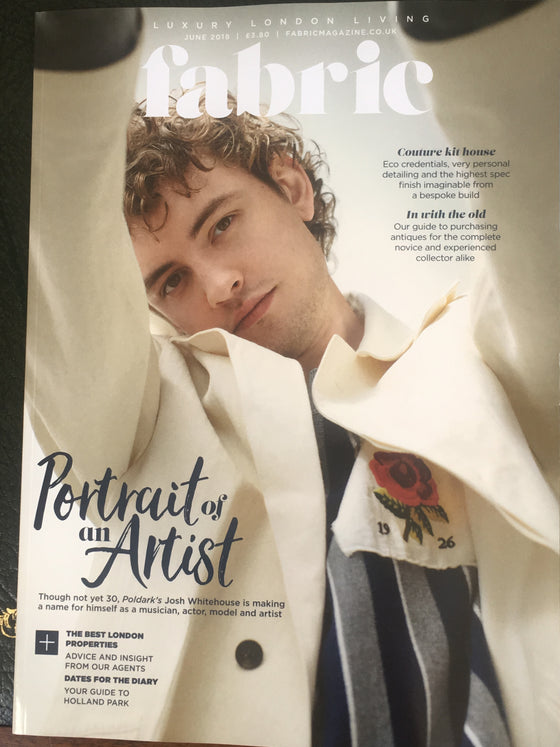 London Fabric Magazine June 2018: JOSH WHITEHOUSE Poldark Cover Interview