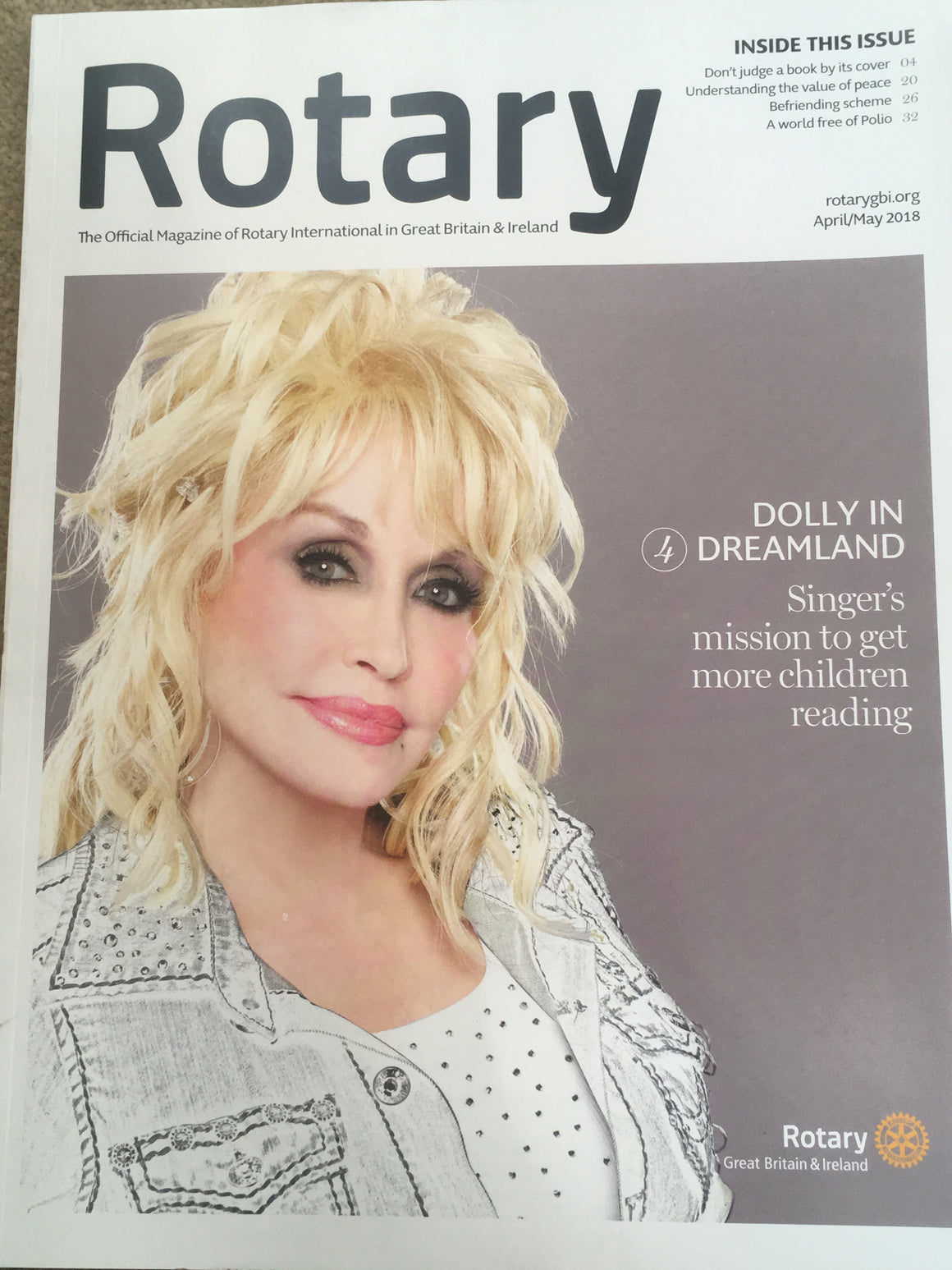 UK Rotary Magazine April 2018 Dolly Parton Cover Story