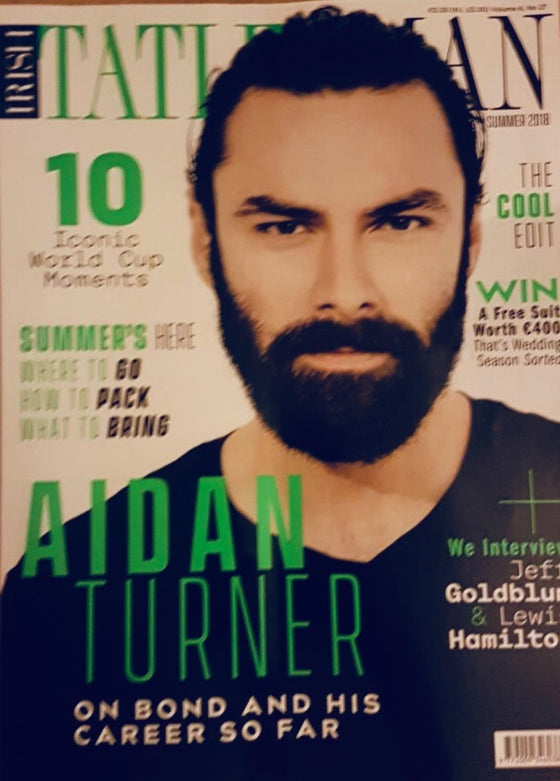 Irish Tatler Man Magazine Summer 2018:  AIDAN TURNER COVER STORY INTERVIEW