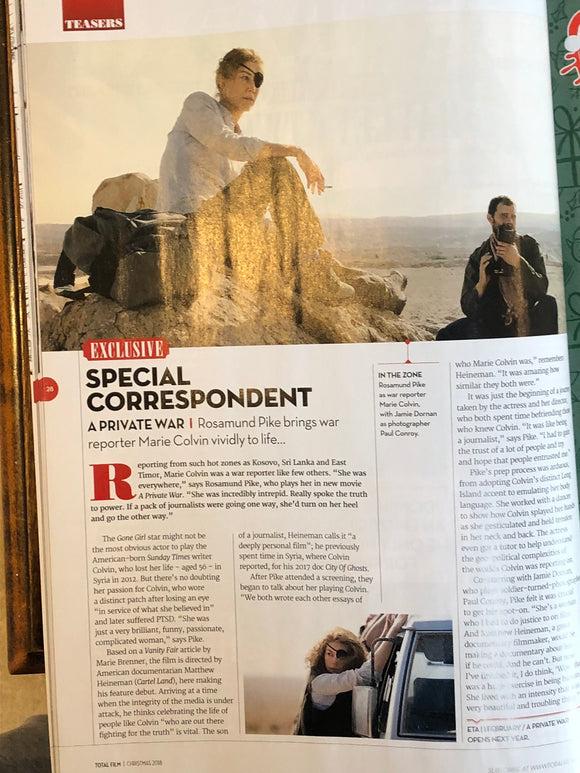 Total Film Magazine Christmas 2018: Jamie Dornan A Private War