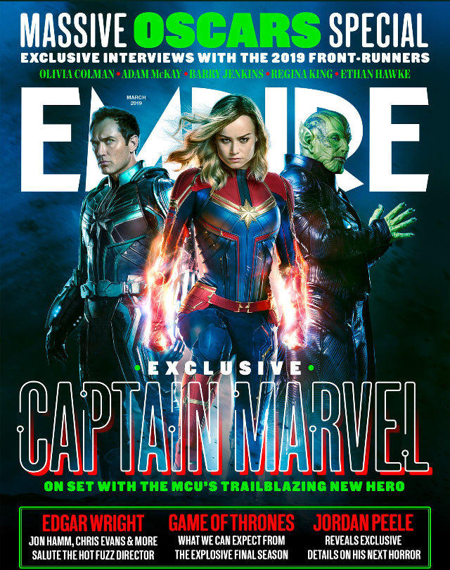 Empire Magazine March 2019: CAPTAIN MARVEL Brie Larson JUDE Empire Magazine March 2019: CAPTAIN MARVEL Brie Larson JUDE