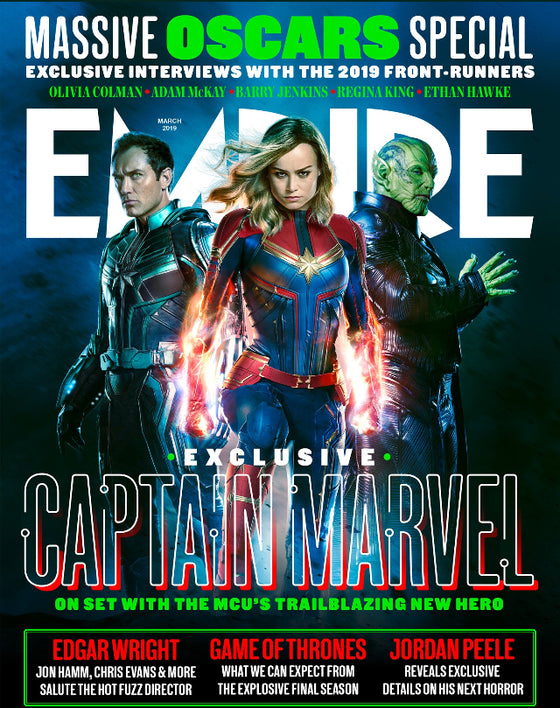 Empire Magazine March 2019: CAPTAIN MARVEL Brie Larson JUDE LAW Skrull