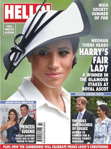 HELLO magazine 2 July 2018 Meghan Markle Prince Harry Royal Ascot Aidan Turner