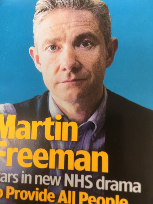 UK TV & SATELLITE MAGAZINE 30th June 2018: Martin Freeman Josh Groban Anna Torv