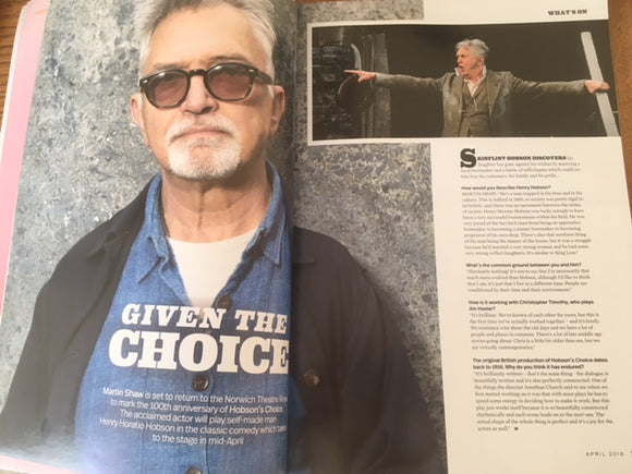 UK PLACES & FACES MAGAZINE APRIL 2016: MARTIN SHAW COVER STORY