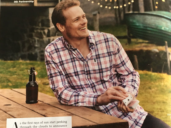 British GQ Magazine 2019: Sam Heughan for Barbour
