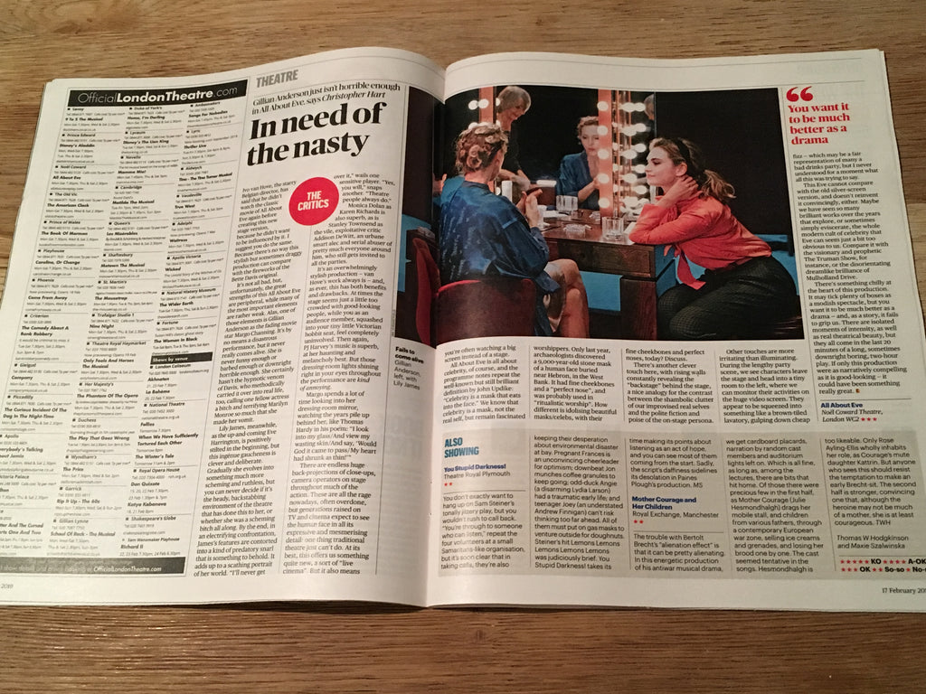 UK CULTURE Magazine FEB 2019: LENA HEADEY Gillian Anderson DIANE ARBUS Lily James