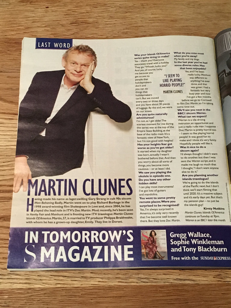 UK SATURDAY Magazine 02/2019: JESSICA RAINE Sean Bean MATT LEBLANC Martin Clunes