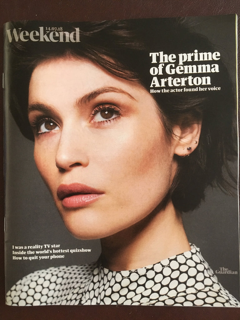 Guardian Weekend magazine 15 July 2018: Gemma Arterton (James Bond) Martin Kemp