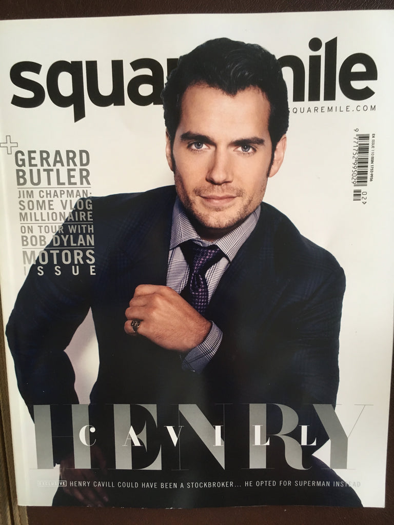 London Square Mile Magazine 2016: HENRY CAVILL Cover Interview Gerard Butler